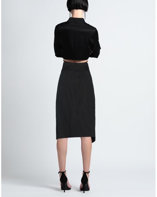 Pinko Black Midi Skirt