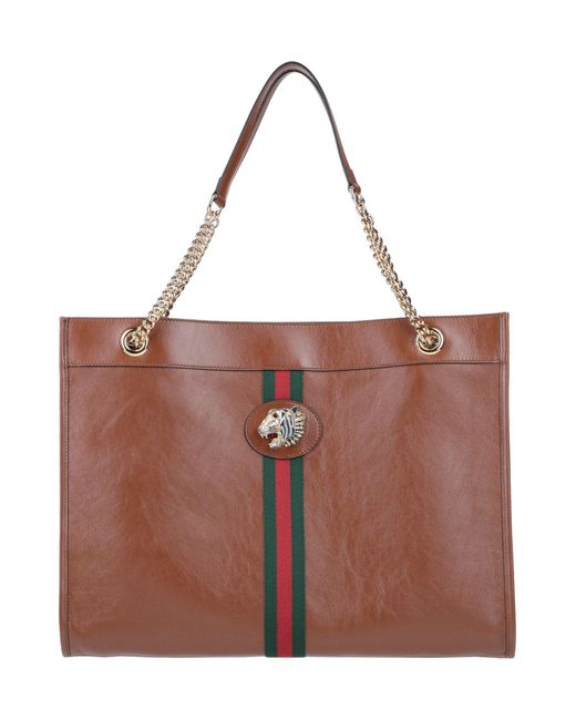 Gucci Brown Rajah Large Leather Tote