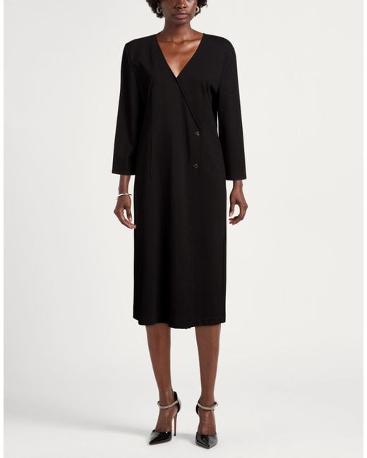 Pennyblack Black Midi Dress Viscose, Polyamide, Elastane