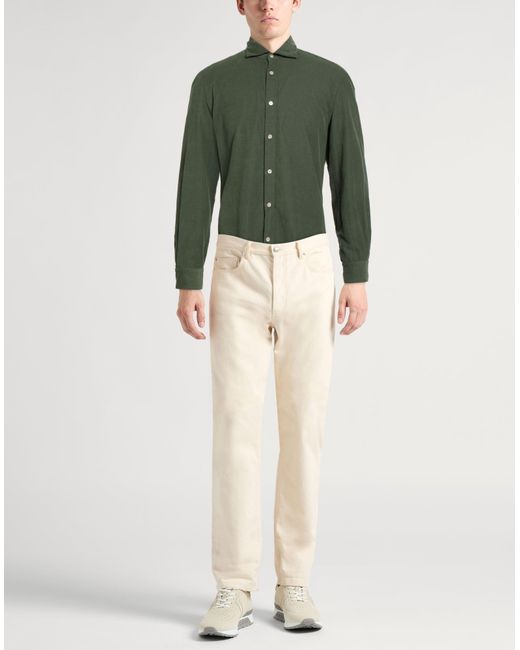 Camisa Boglioli de hombre de color Green