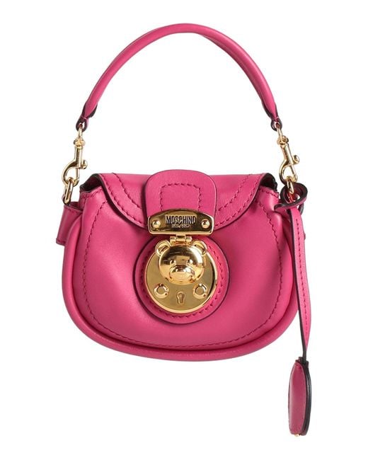 Moschino Pink Couture -- Fuchsia Handbag Leather