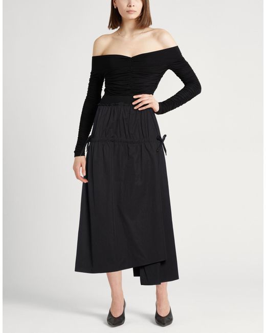 Agnona Black Midi Skirt