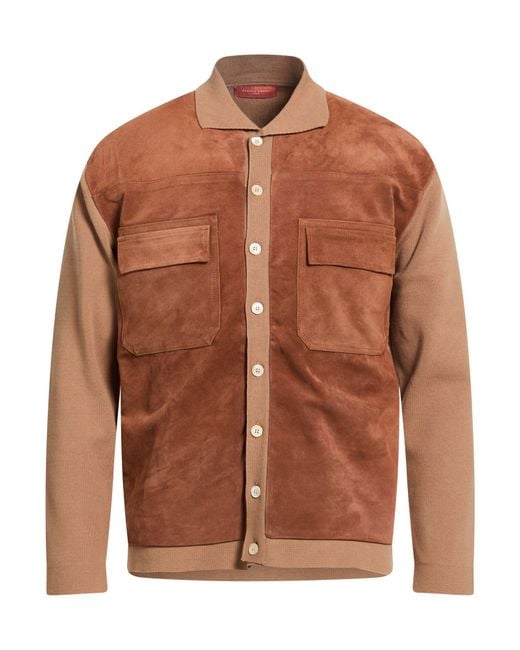 Daniele Fiesoli Brown Jackets for men