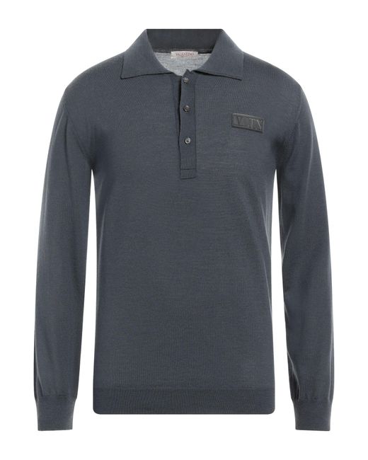 Valentino Garavani Blue Sweater Virgin Wool for men