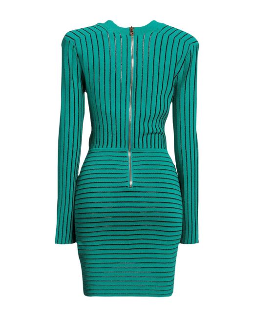 Balmain Green Mini Dress