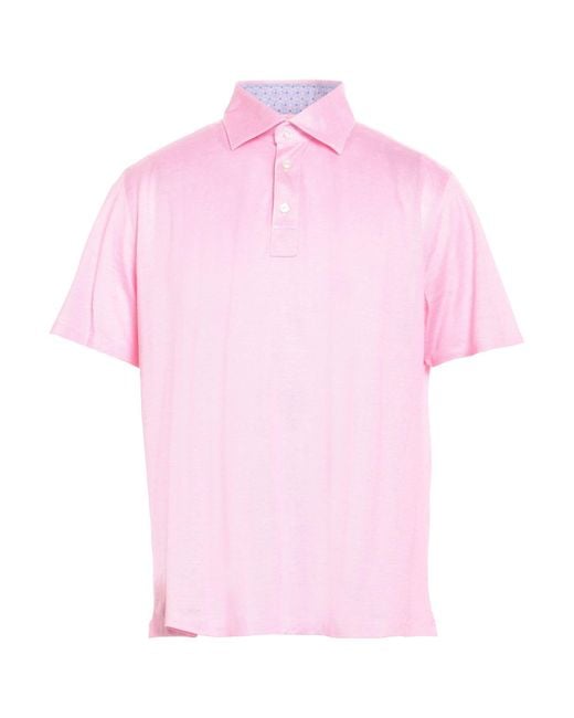 Finamore 1925 Pink Polo Shirt for men