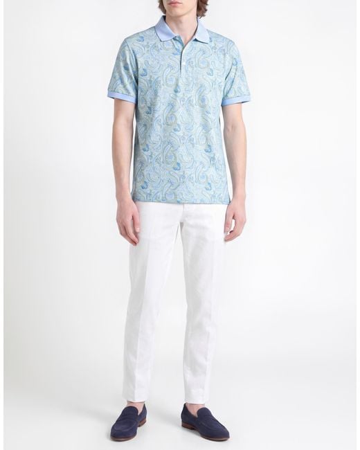 Polo Etro de hombre de color Blue