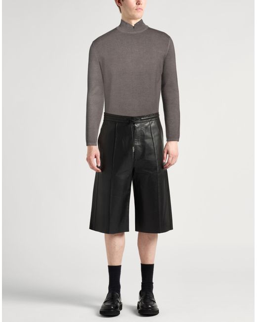 Ermanno Scervino Gray Khaki Turtleneck Merino Wool for men