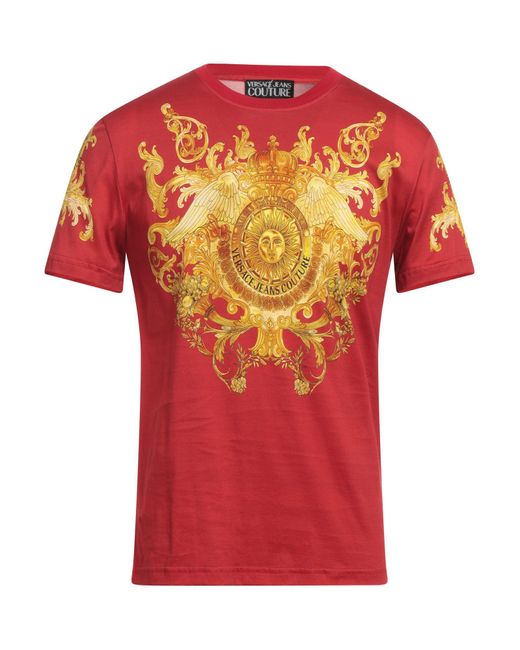 Versace Red T-Shirt Cotton for men