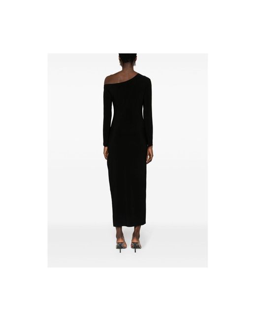 Robe longue Norma Kamali en coloris Black