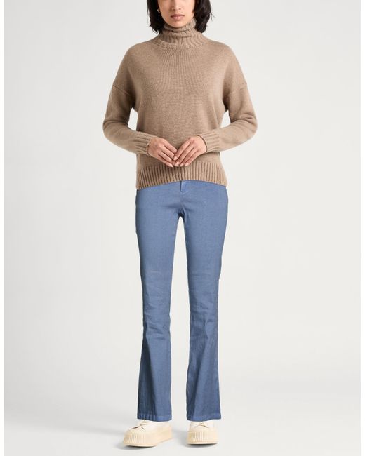 120% Lino Blue Slate Pants Linen, Cotton, Elastane