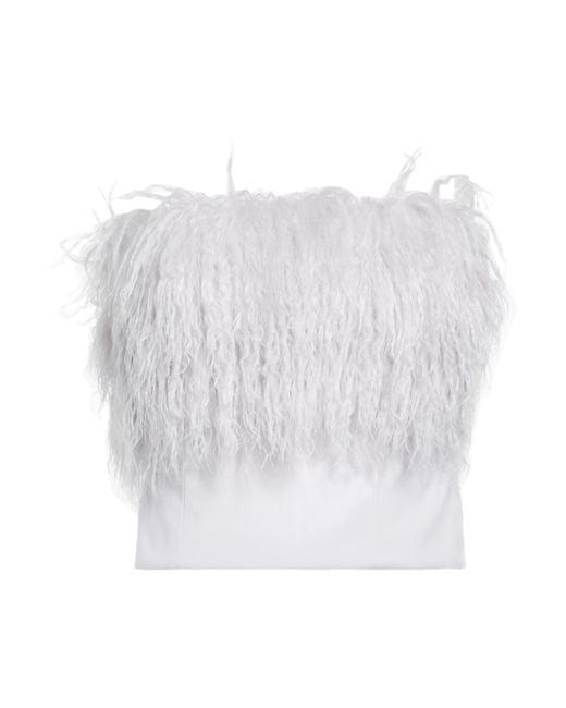 Patrizia Pepe White Light Top Polyester, Viscose, Elastane
