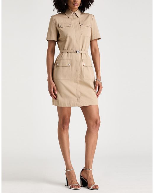 Versace Natural Mini Dress Cotton