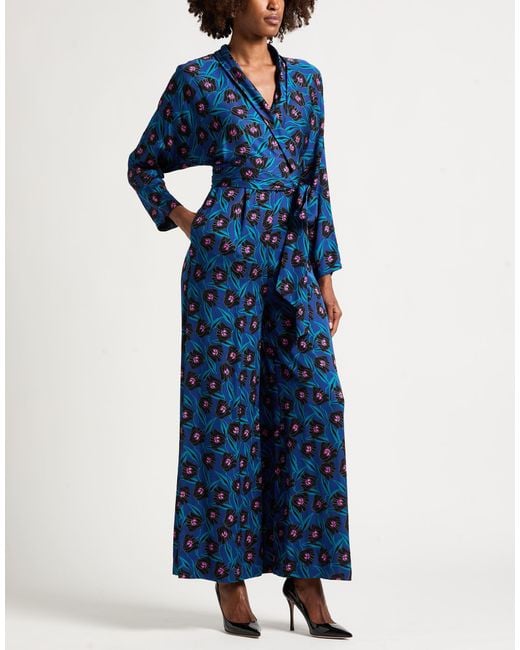 Diane von Furstenberg Blue Jumpsuit
