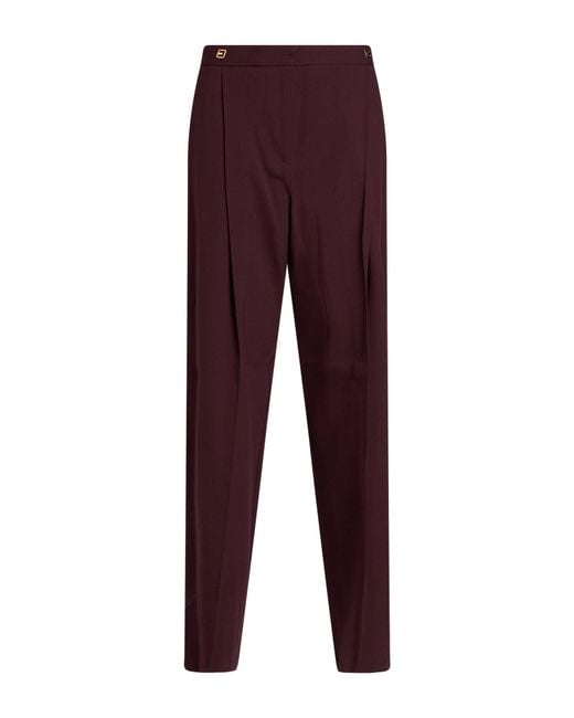 Elisabetta Franchi Purple Pants