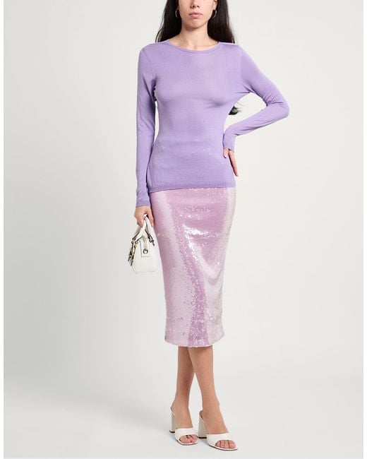 Twinset Purple Sweater Silk