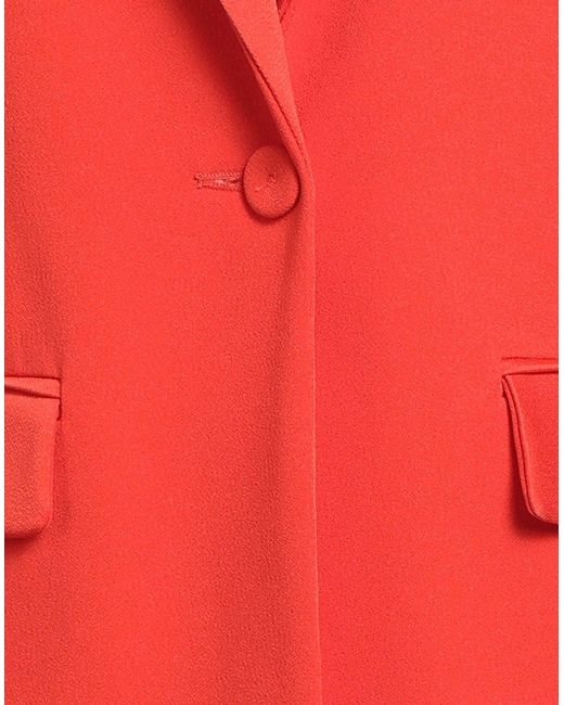 Paule Ka Red Blazer Acetate, Viscose