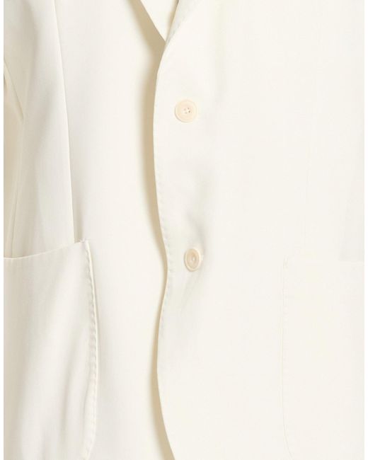 Barbati Natural Blazer Polyester, Viscose, Elastane for men