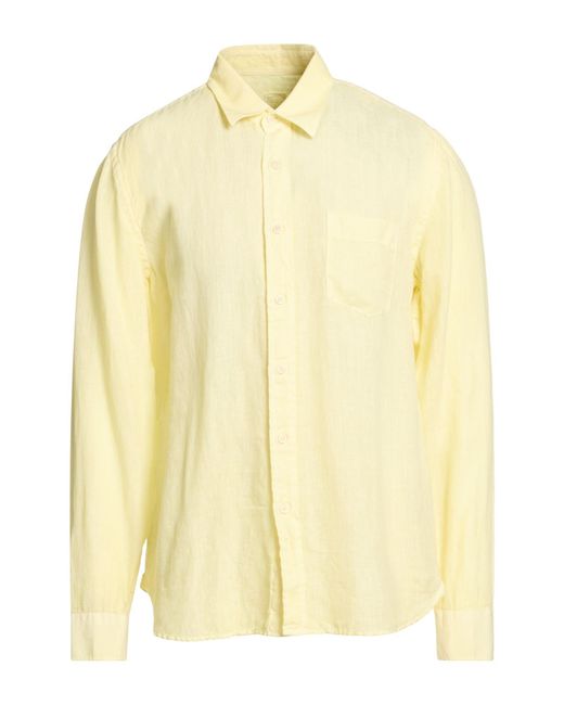 120% Lino Yellow Shirts for men