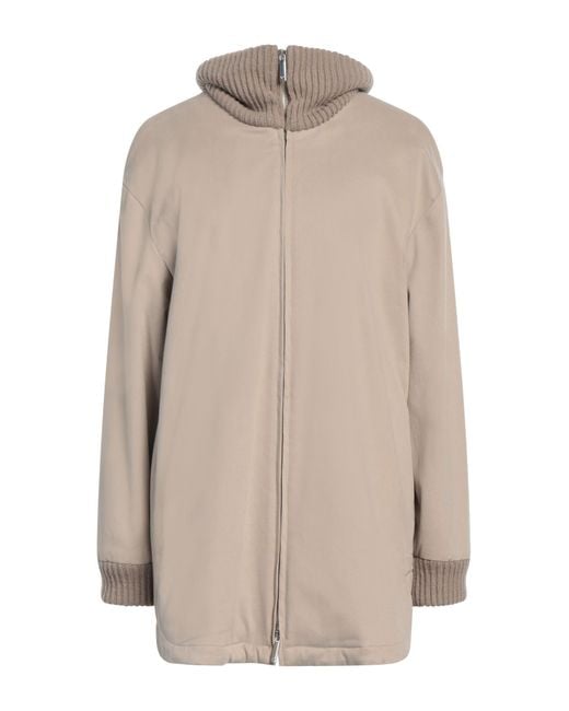 Emporio Armani Natural Jacket Cotton, Elastane, Virgin Wool, Cashmere