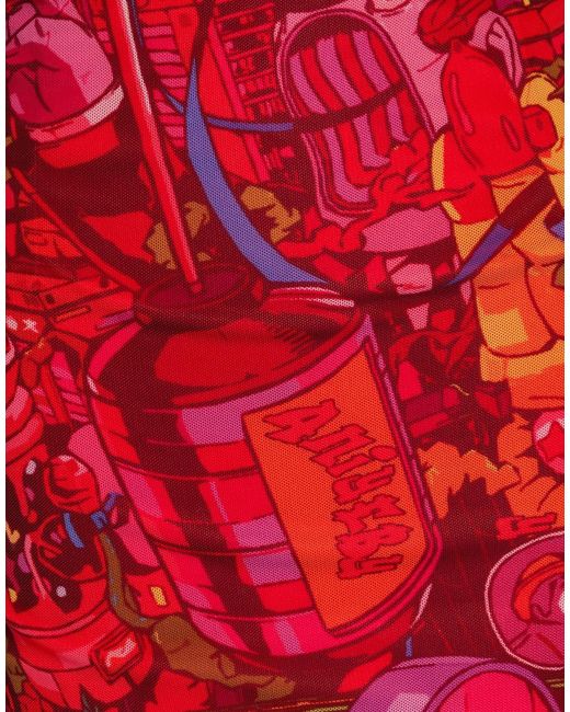 Aniye By Red Midi Dress Polyester, Elastane