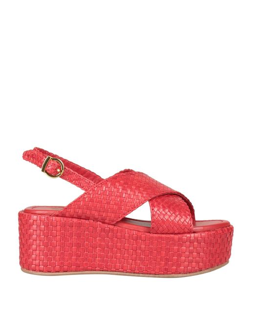 Albano Red Sandals
