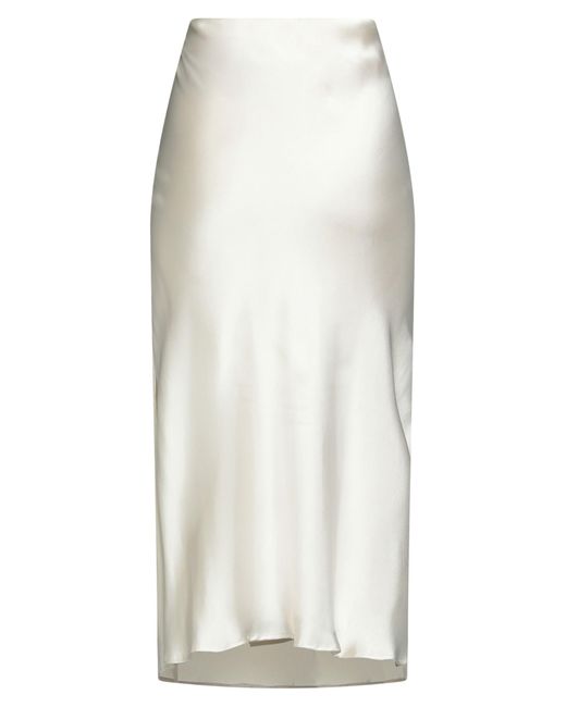 Brunello Cucinelli White Midi-Rock