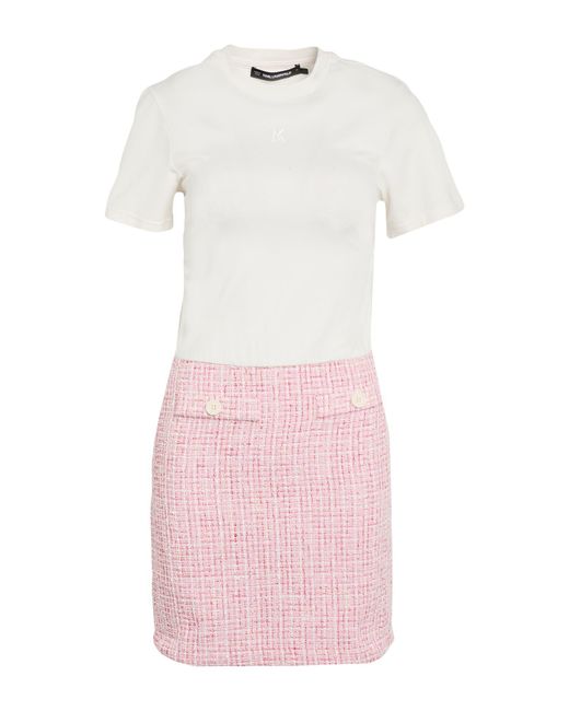 Karl Lagerfeld Pink Mini Dress