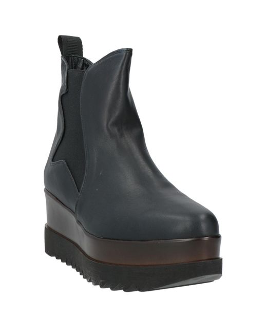 Lorenzo Mari Black Ankle Boots Textile Fibers