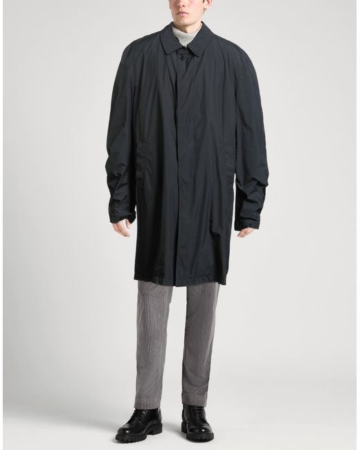 Herno Blue Overcoat & Trench Coat Polyester for men
