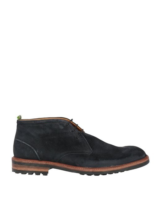 Floris Van Bommel Blue Ankle Boots for men