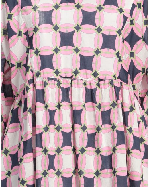 Robert Friedman Pink Midi Dress Cotton