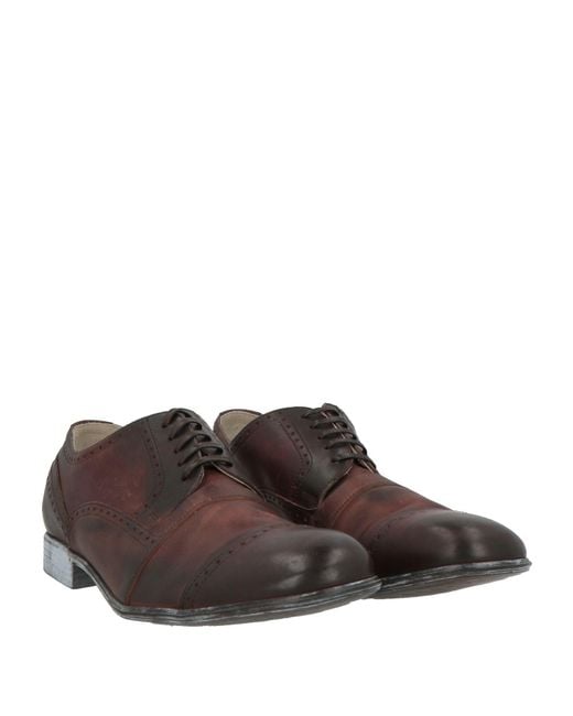 Dolce & Gabbana Brown Dark Lace-Up Shoes Calfskin for men