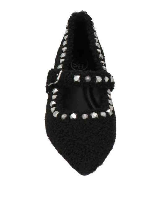 Ash Black Ballet Flats