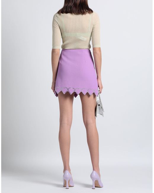 Mach & Mach Purple Mini Skirt