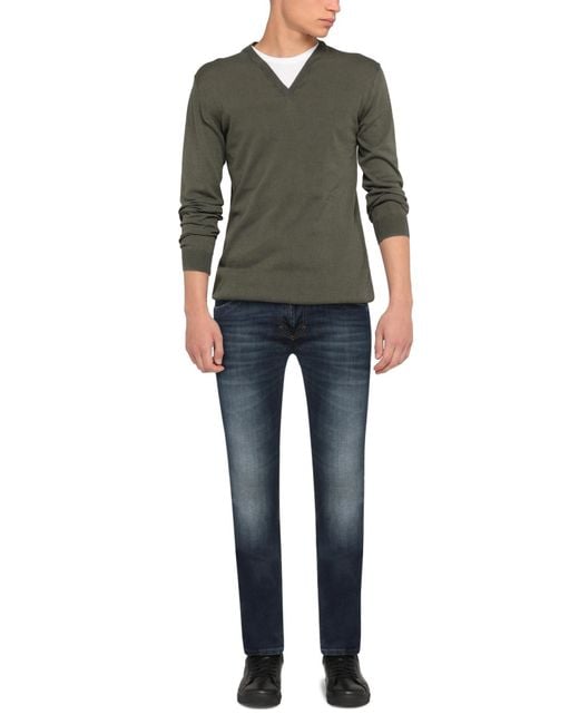 Bikkembergs Blue Denim Trousers for men