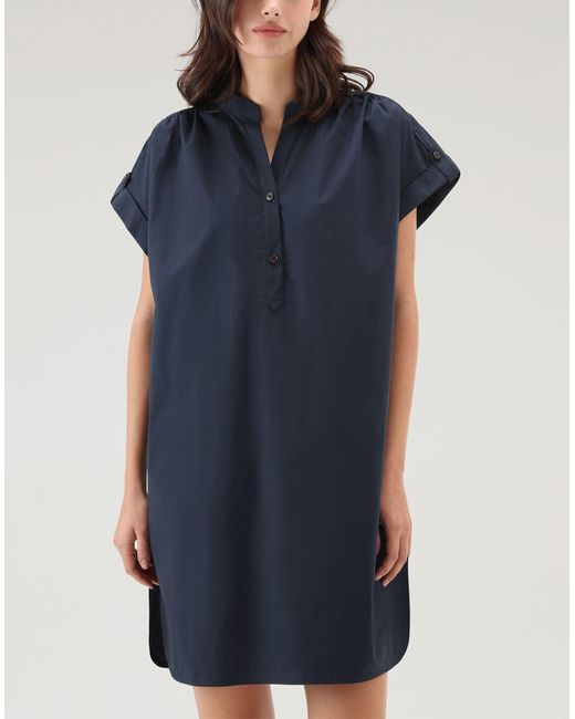 Woolrich Blue Mini-Kleid