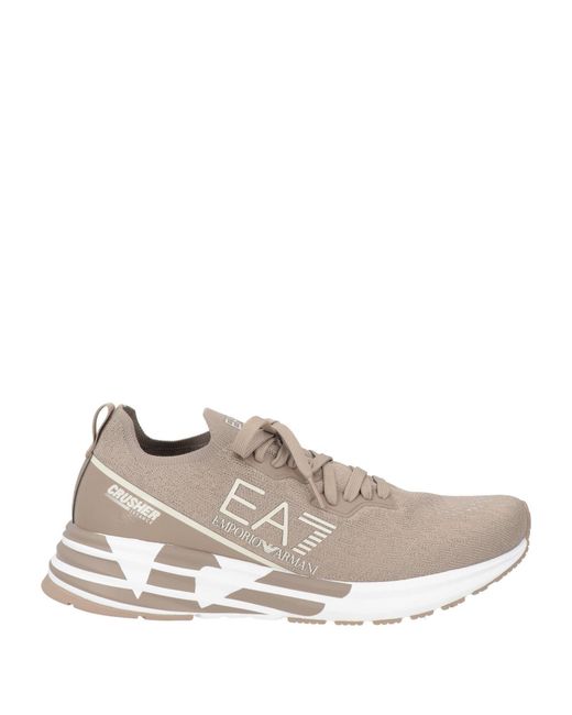 EA7 Green Sneakers Polyester, Thermoplastic Polyurethane for men