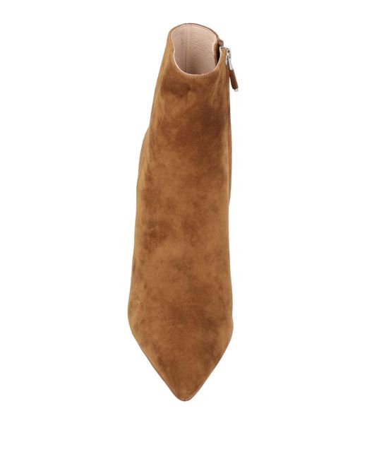 Lola Cruz Brown Camel Ankle Boots Leather