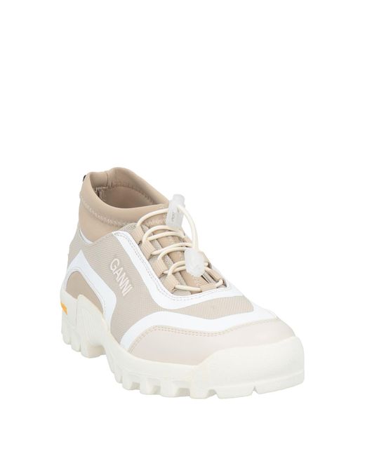 Ganni Natural Sneakers Textile Fibers