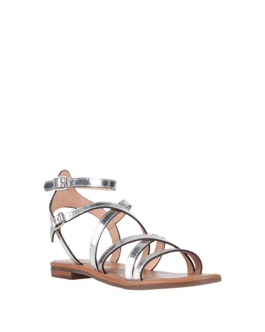 Geox White Sandals Leather