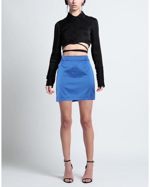 BCBGMAXAZRIA Blue Mini Skirt