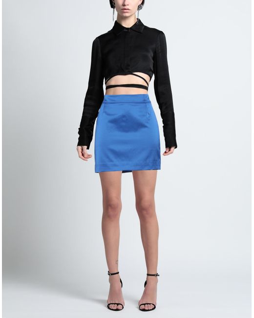 BCBGMAXAZRIA Blue Mini Skirt