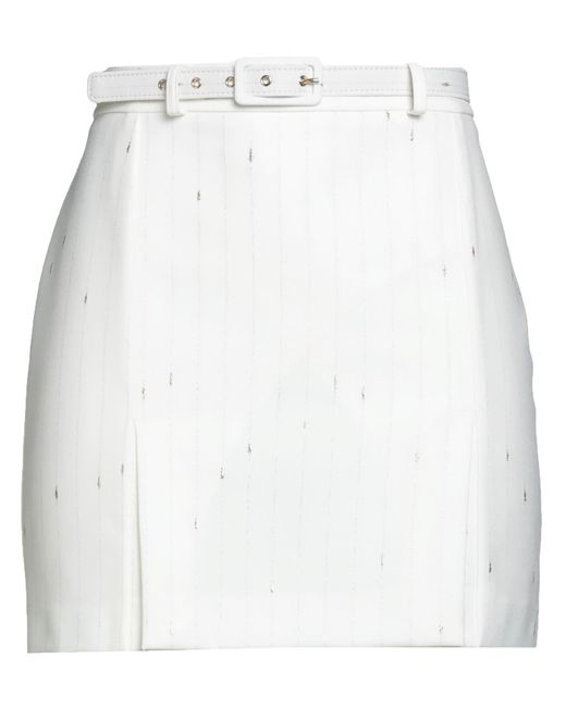 SIMONA CORSELLINI White Mini Skirt