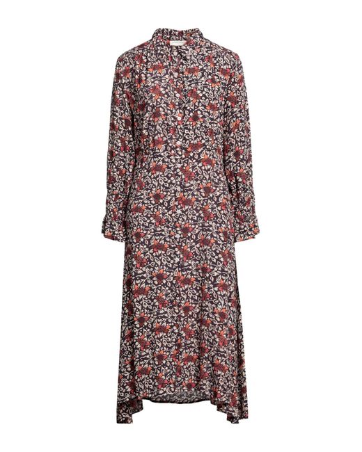 MAISON HOTEL Purple Midi Dress
