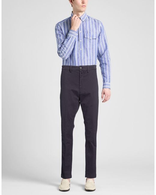 Siviglia Blue Pants Cotton, Elastane for men