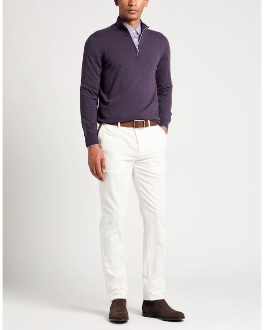 Brunello Cucinelli Blue Turtleneck Cashmere for men