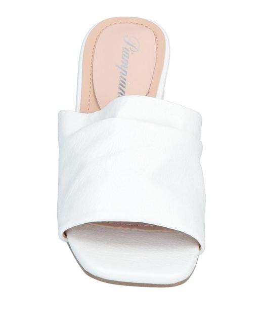 Piampiani White Sandals