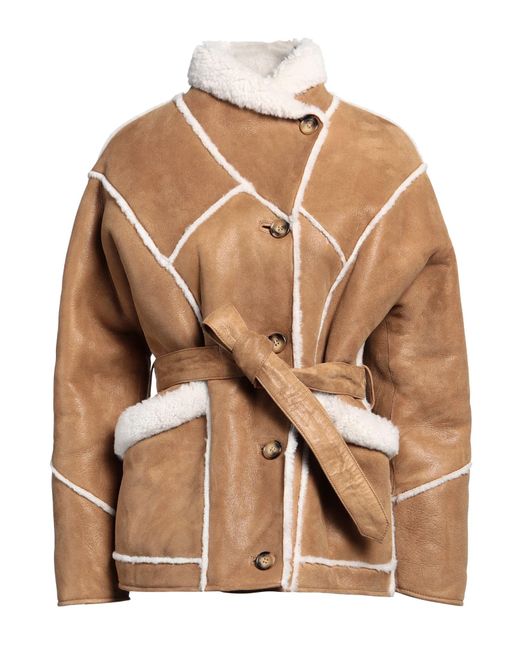 Maje sheepskin coat sales