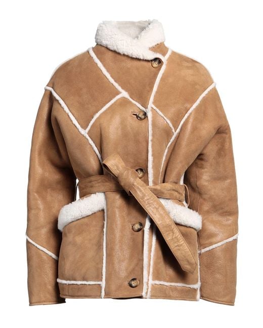 Maje Brown Shearling & Teddy